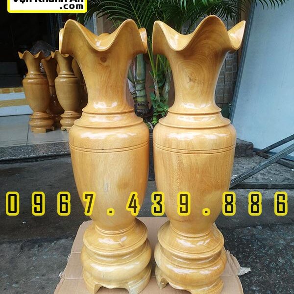 Lục Bình Gỗ Mít Decor Phòng Khách