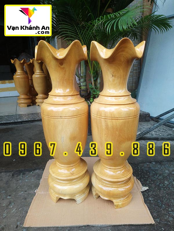 Lục Bình Gỗ Mít Decor Phòng Khách