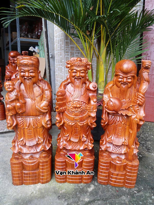 Phúc Lộc Thọ Tam Đa Bằng Gỗ