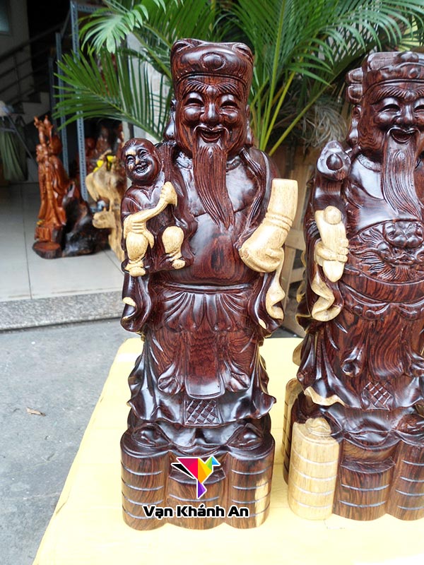Phúc Lộc Thọ Tam Đa Gỗ Cẩm