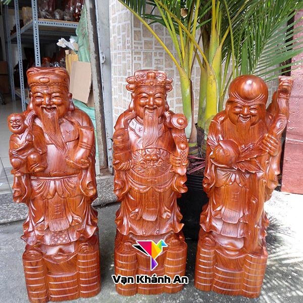 Tam Đa Phúc Lộc Thọ Bằng Gỗ
