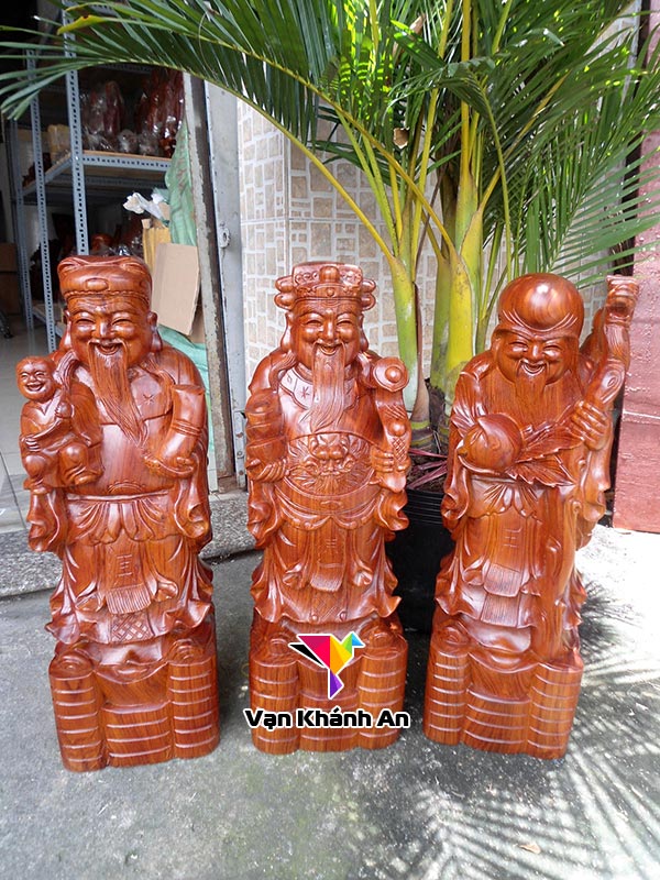 Tam Đa Phúc Lộc Thọ Bằng Gỗ