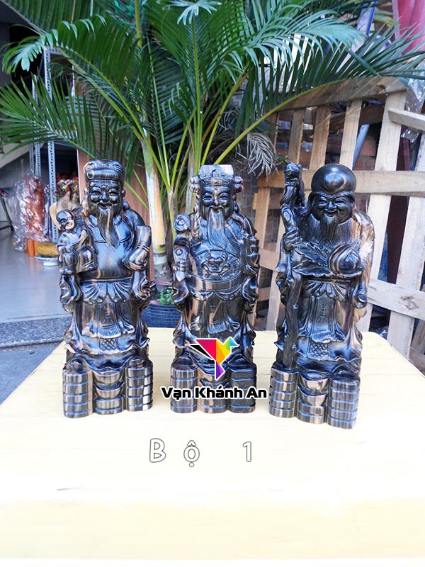 Tam Đa Phúc Lộc Thọ Gỗ Mun
