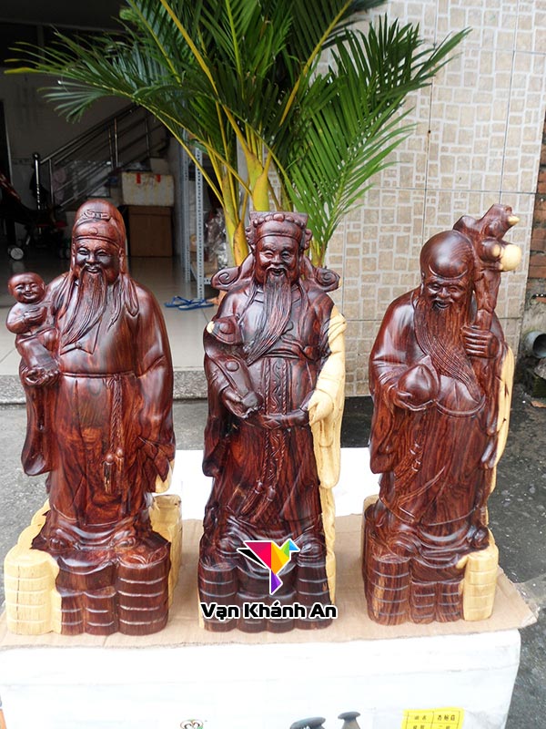 Tam Đa Phúc Lộc Thọ Gỗ