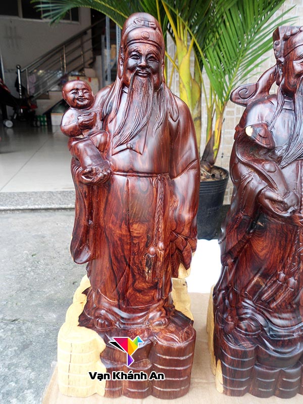 Tam Đa Phúc Lộc Thọ Gỗ