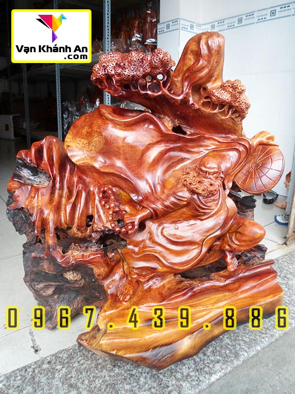 Tượng Bồ Đề Đạt Ma Bằng Gỗ