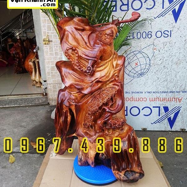 Tượng Đạt Ma gỗ hương