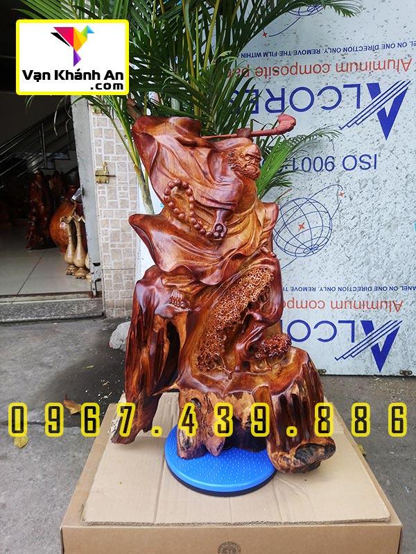 Tượng Đạt Ma gỗ hương