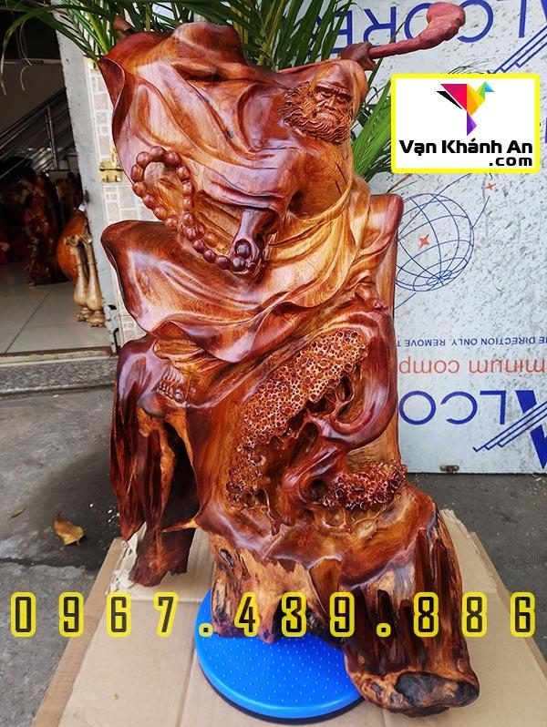 Tượng Đạt Ma gỗ hương