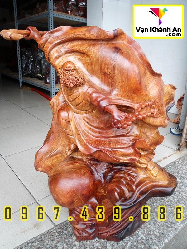 Tượng Đạt Ma Sư Tổ Bằng Gỗ