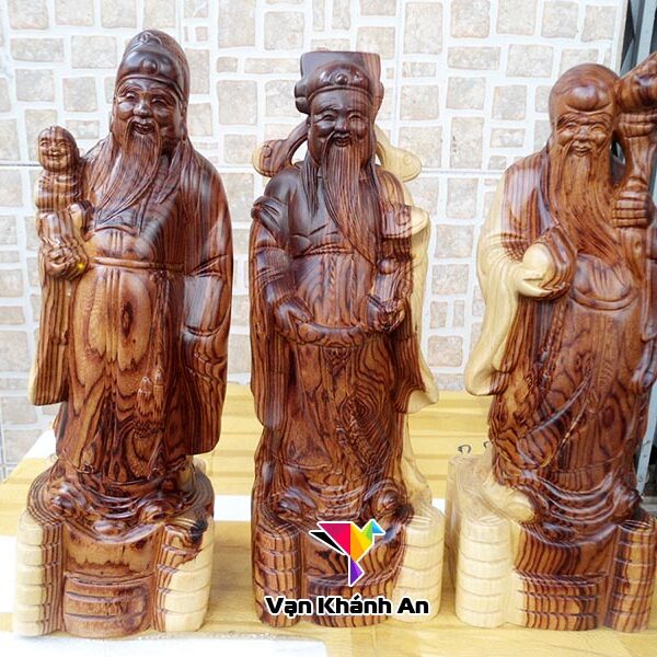 Tượng Gỗ Tam Đa Phúc Lộc Thọ