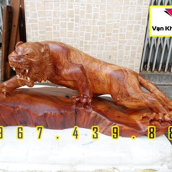 Tượng Hổ Gỗ Để Bàn