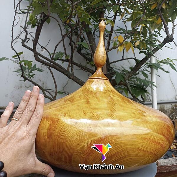 Bình Gỗ Phong Thuỷ Hút Lộc