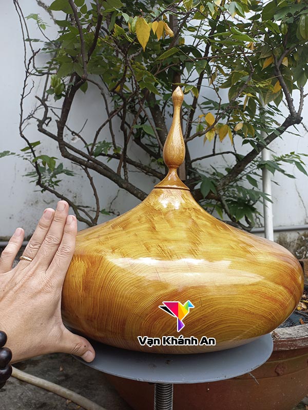 Bình Gỗ Phong Thuỷ Hút Lộc