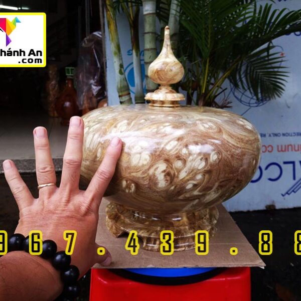 Bình Hút Lộc Gỗ Nu
