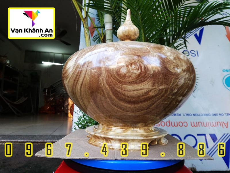 Bình Hút Tài Lộc Gỗ Nu