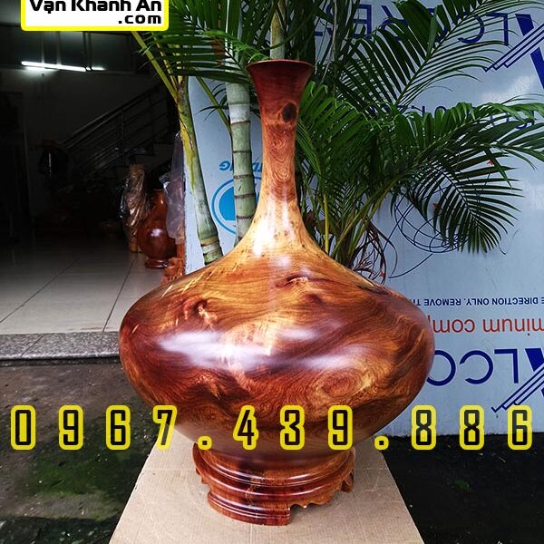 Bình Phú Quý Hút Tài Lộc Gỗ Hương