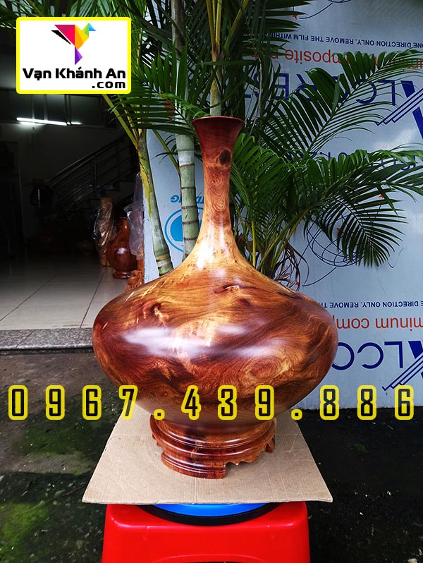 Bình Phú Quý Hút Tài Lộc Gỗ Hương