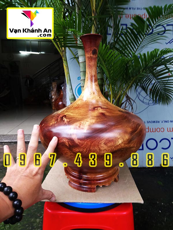 Bình Phú Quý Hút Tài Lộc Gỗ Hương
