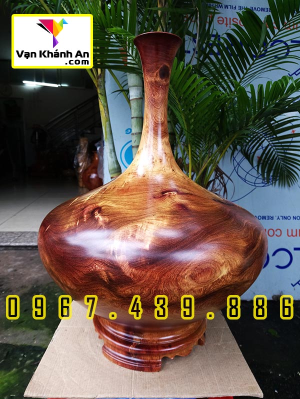 Bình Phú Quý Hút Tài Lộc Gỗ Hương